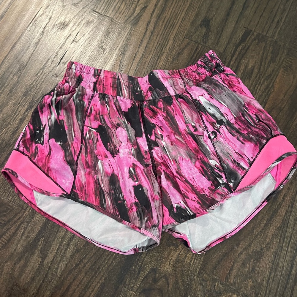 Pink HottyHot lululemon shorts